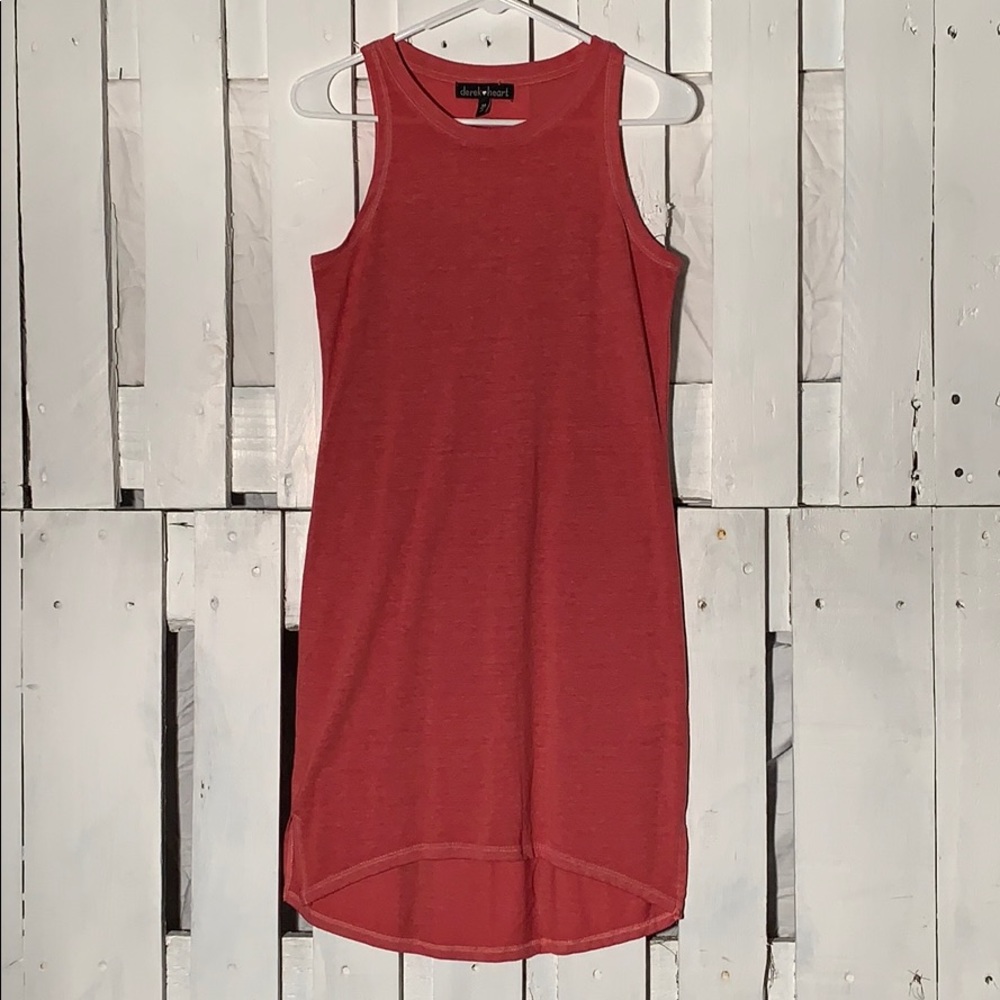 🐙 6/$20 Derek Heart Medium Pink Racerback Dress